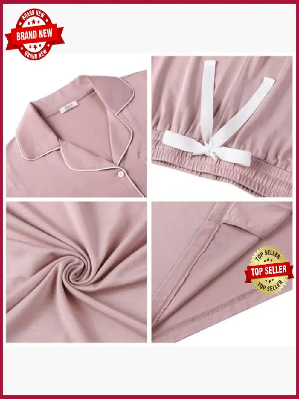 Bamboo Viscose Pajama Shorts Set Buttery Soft Cooling Sleepwear